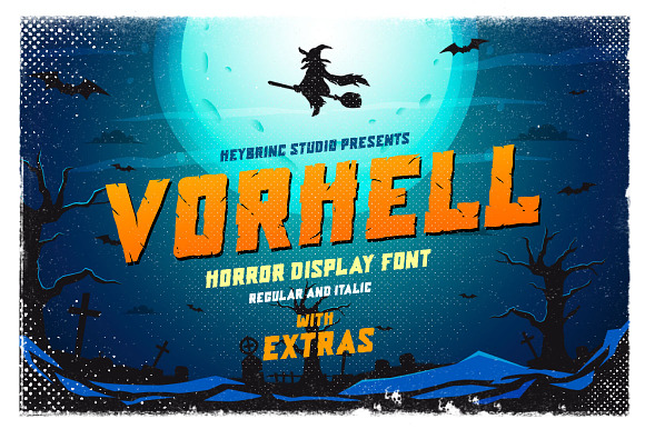 Vorhell Horror Font preview 6