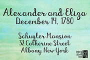 KG Eliza Schuyler Script, a Script Font by Kimberly Geswein Fonts (Thumbnail 2 of 3)