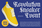 Bluster Elation Modern Blackletter, a Blackletter Font by timelesstype.co (Thumbnail 3 of 20)