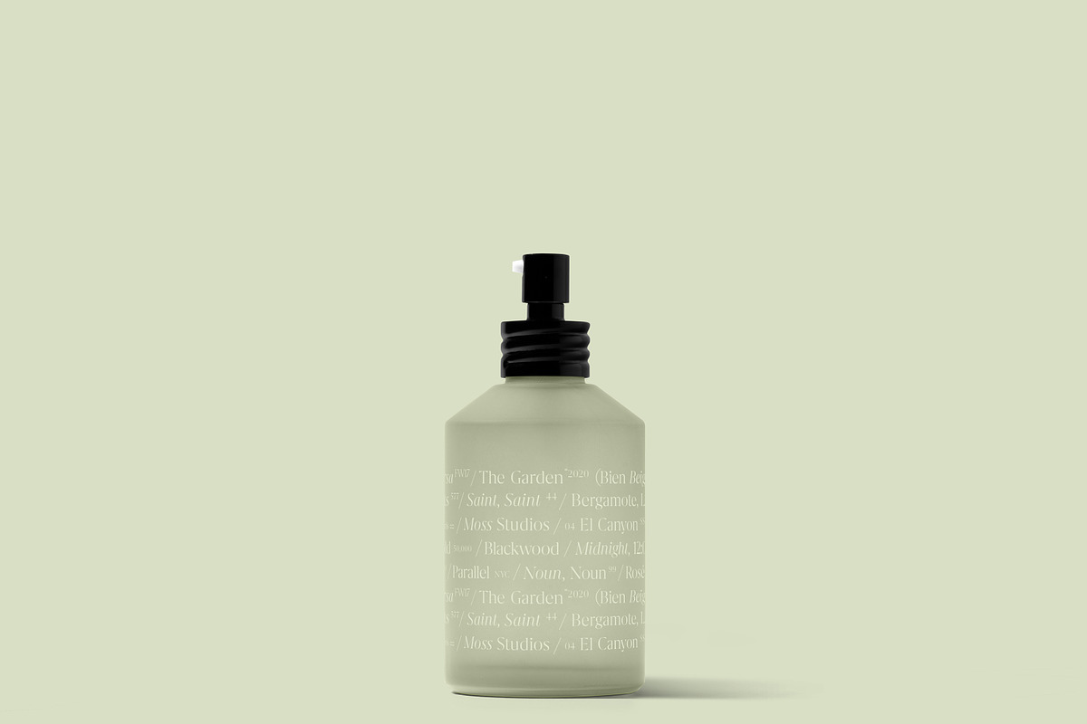 Frosted Spray Bottle Mockup, a Packaging Mockup by Copal (Photo 11 of 14)