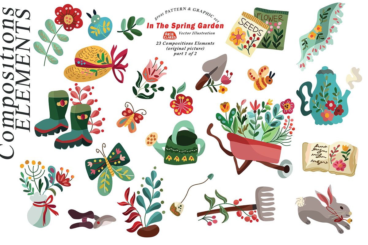 In The Spring Garden, a Seasonal Illustration by Arie Clares (Photo 7 of 12)