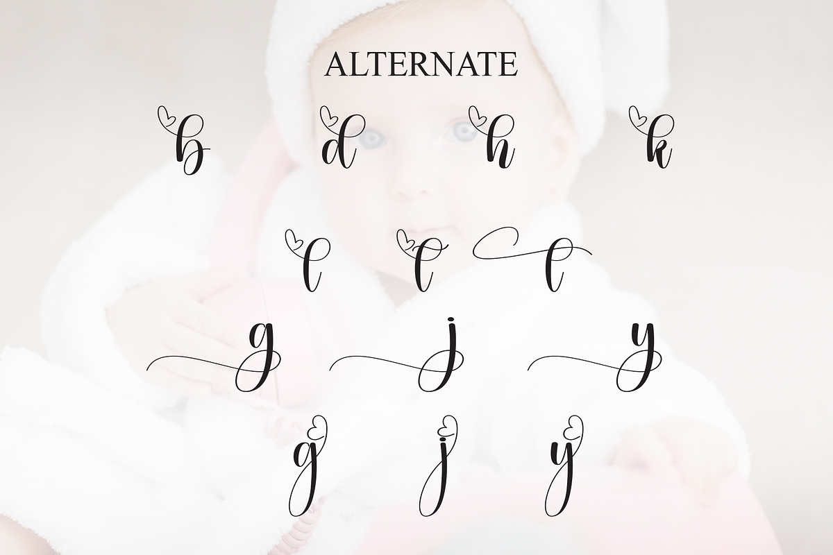 Baby Beauty | Script Font, a Handwritten Font by Scratchones (Photo 8 of 9)