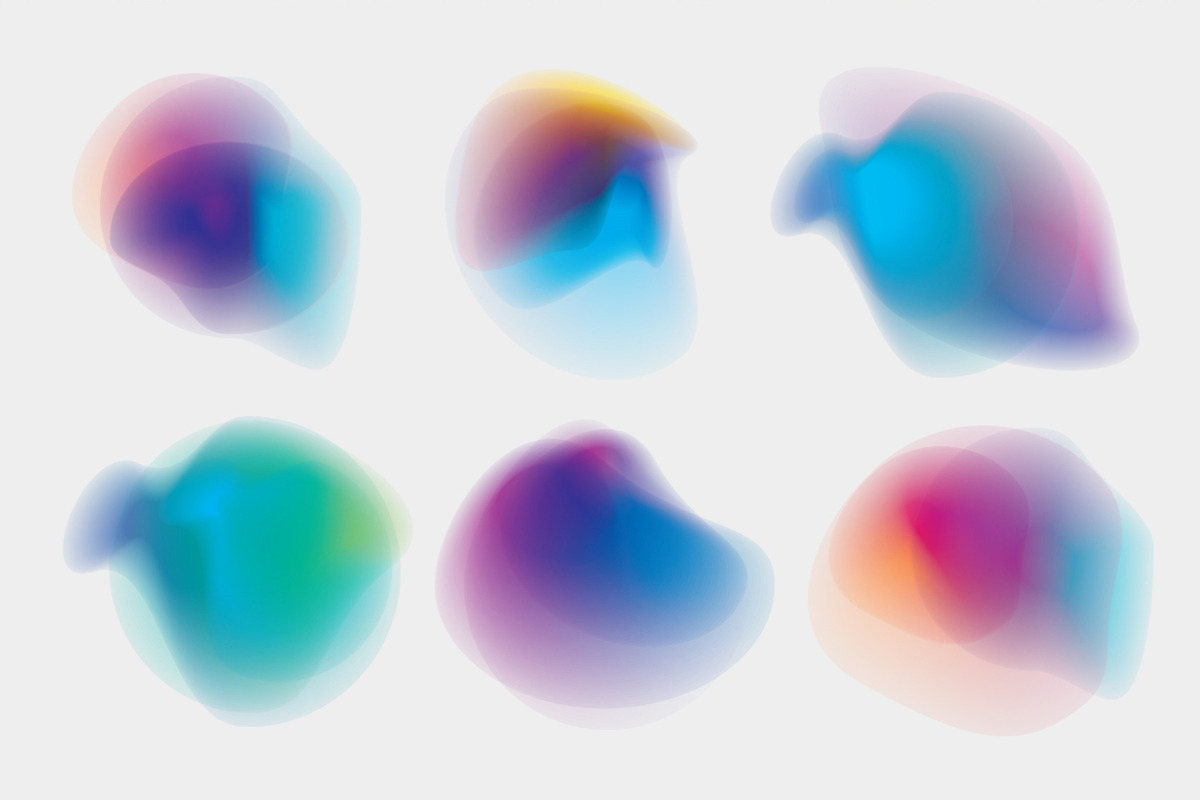 Gradient Energy- 30 vibrant shapes, a Texture Graphic by Polar Vectors (Photo 3 of 15)