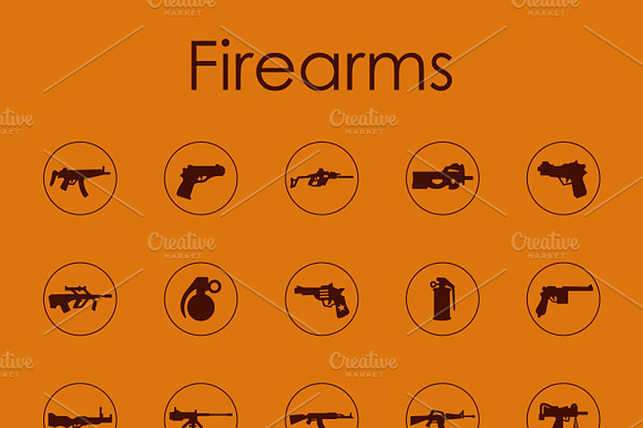 Firearms Simple Icons