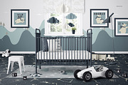 Baby Crib Nursery Mockup Collection, a Household Mockup by creatsy5 (Thumbnail 7 of 22)