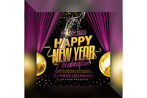 Happy New Year Party Invite