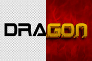 Dragon 3D editable text effect, a Layer Style Add-On by Hello Muh (Thumbnail 2 of 2)