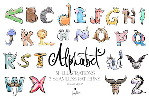 Animal Alphabet, an Object Graphic by KaramfilaS