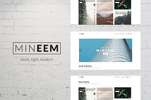 Mineem - Minimal Portfolio/Blog