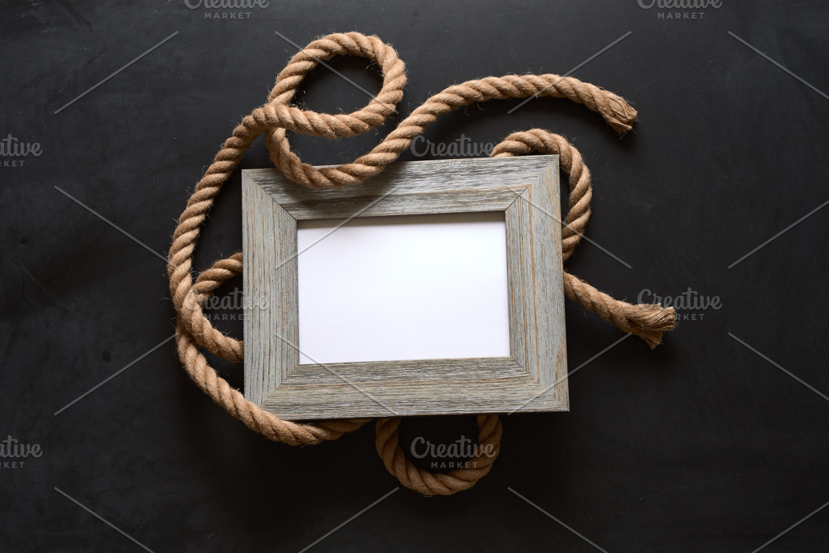 Nautical Rope Picture Frame Mockup, a Mockup by Kudzu Camera (Photo 4 of 5)