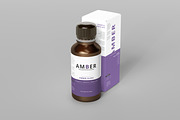 Amber Glass Bottle Mockup, a Cups & Container Mockup by pmvch (Thumbnail 8 of 15)