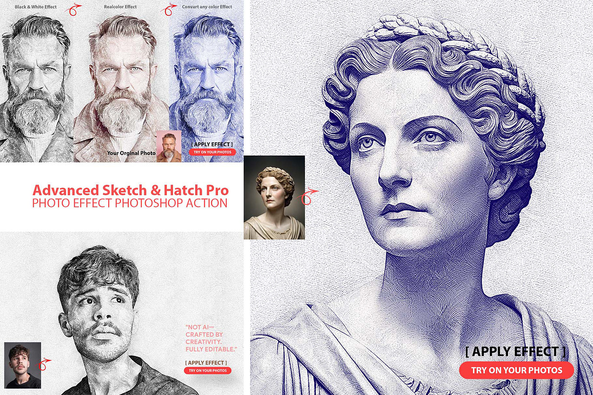 Advanced Sketch & Hatch Pro Effect, an Action Add-On by MRI STUDIO (Photo 1 of 13)