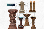 Fantasy Pillars & Monoliths Clipart, a Seasonal Illustration by ThatsDesignArt (Thumbnail 8 of 10)