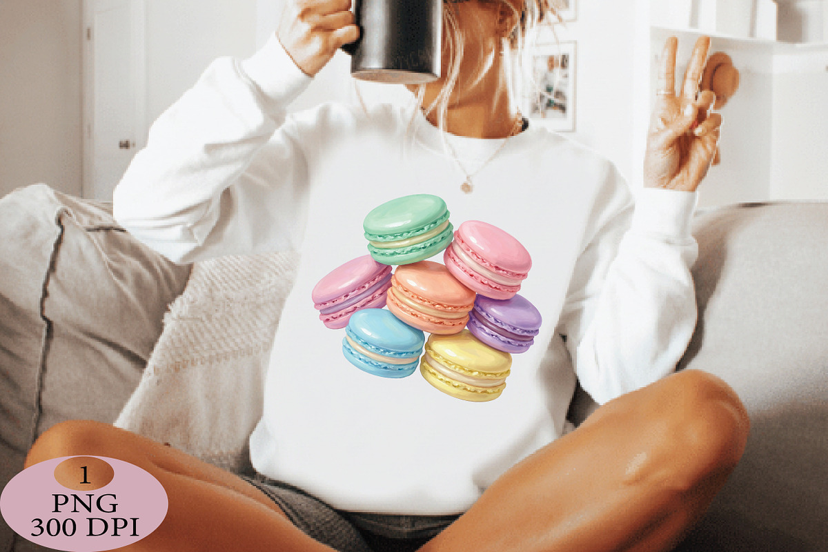 Pastel Macarons PNG, an Illustration by Daily.Designs (Photo 5 of 5)