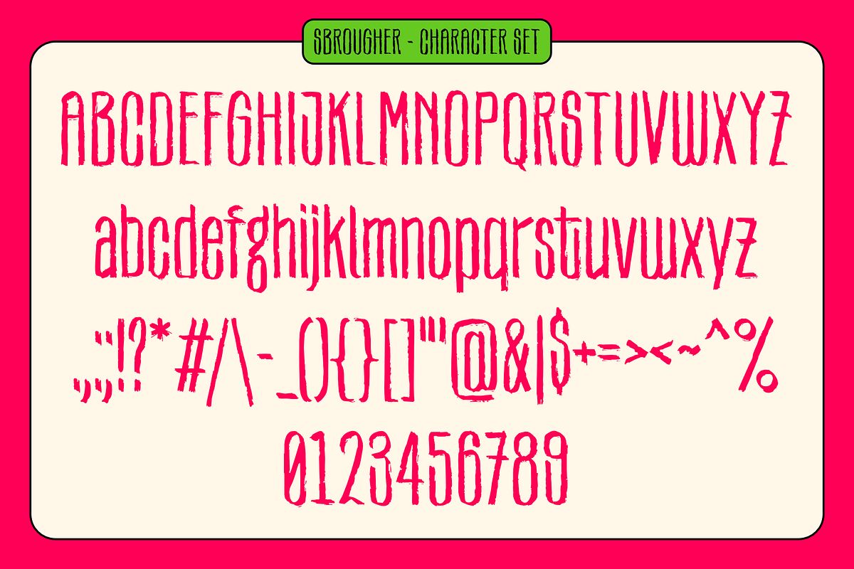 SBROUGHER — Rough Brush Font Family, a Handwritten Font by Griyo Type (Photo 3 of 10)