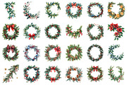 Christmas Garlands Sublimation PNG, an Illustration by SinaCreation (Thumbnail 2 of 5)