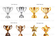 Trophy Illustrations Clipart, Trophy, a Decorative Illustration by BrushstrokeArtGB (Thumbnail 3 of 9)