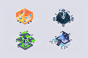 Set isometric illustrations for web., a Technology Illustration by Andrew_Derr (Thumbnail 6 of 8)