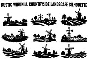 Dutch Windmill Field Set, an Illustration by BIPLOB EXPERT (Thumbnail 1 of 10)