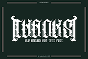 Oldero Glemoxe - Tattoo Font, a Blackletter Font by QR Design Studio (Thumbnail 7 of 7)