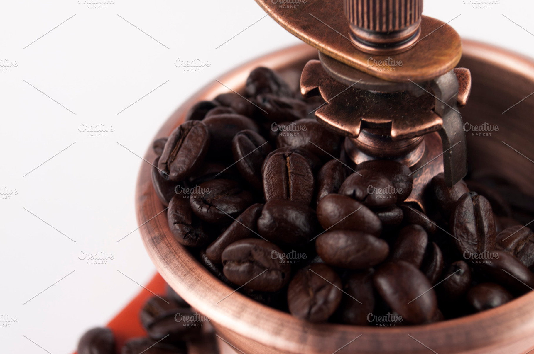 Coffee Grinder Closeup Containing Coffee Grinder Coffee Bean And Isolated