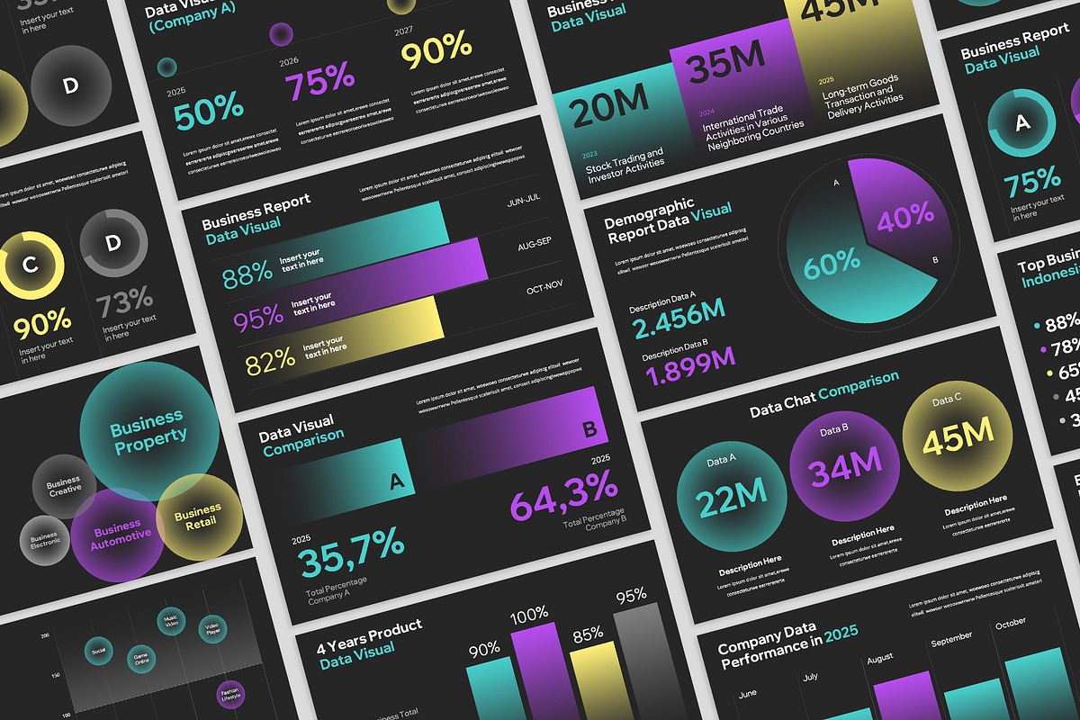 Data Visual Infographic Powerpoint, a Presentation Template by rgbryand (Photo 5 of 6)