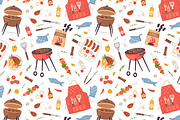 Barbecue food seamless patterns, a Pattern Graphic by Good Studio (Thumbnail 3 of 7)