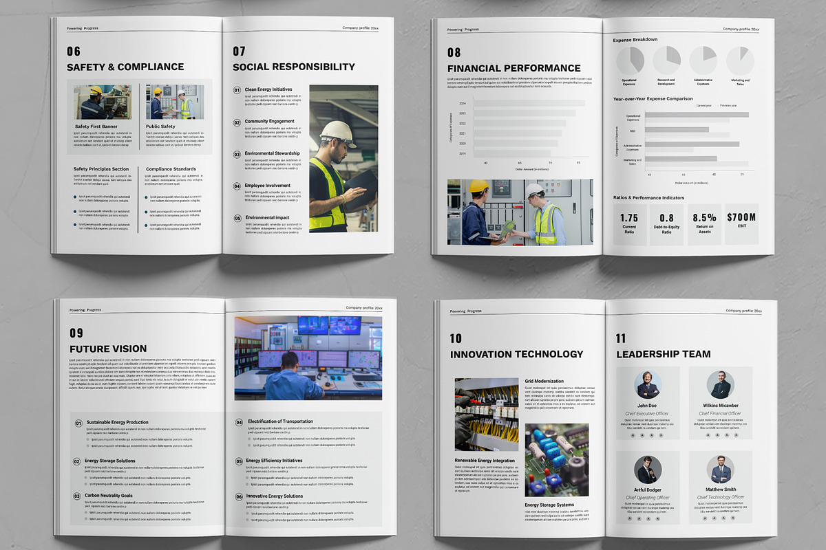 Electric Company Profile, a Brochure Template by MightyDesign (Photo 2 of 6)