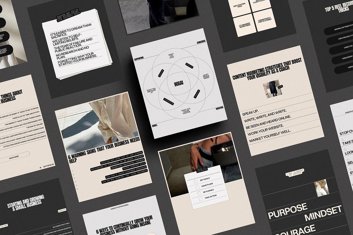 Instagram Coach Canva Template, a Social Media Template by Moscovita Studio (Photo 12 of 12)