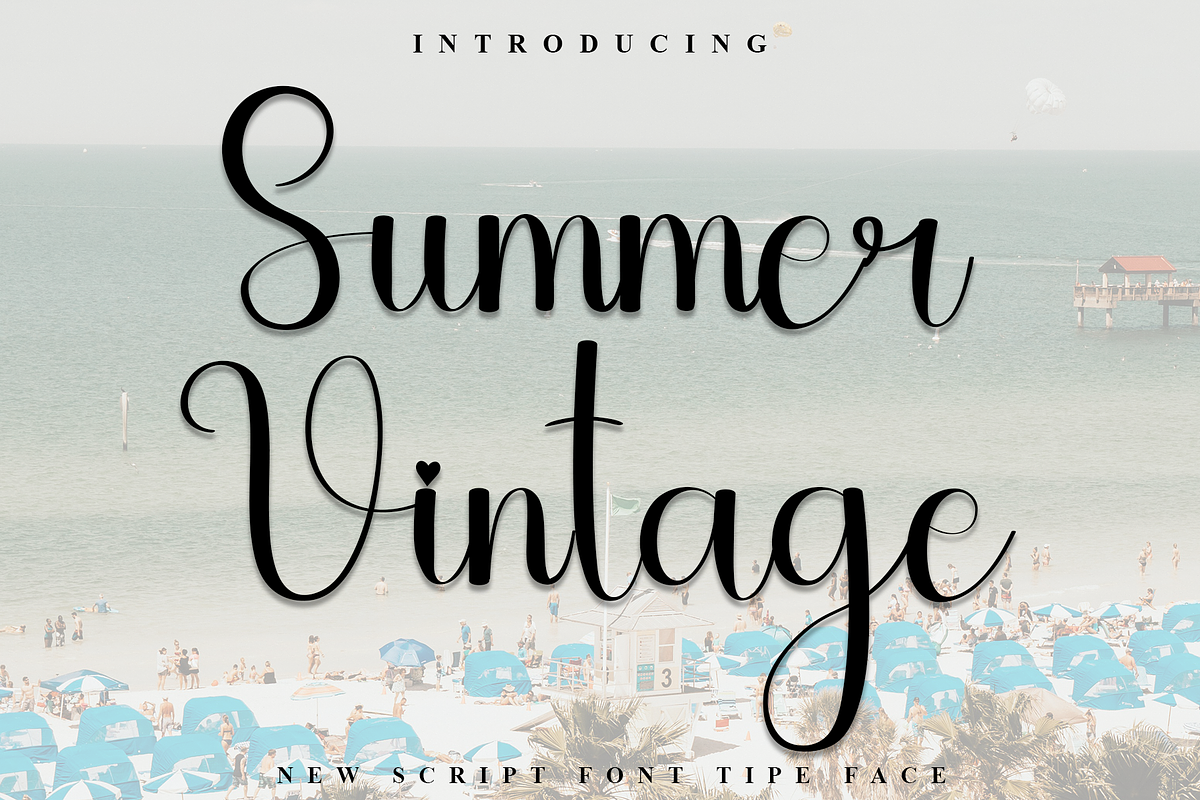 Summer Vintage, a Handwritten Font by FreshTypeINK (Photo 1 of 8)