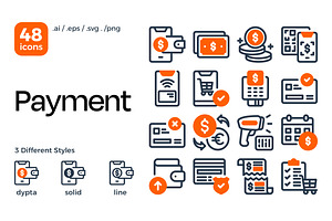 Payment Icon Set, a Duotone Icon by Eklip Studio