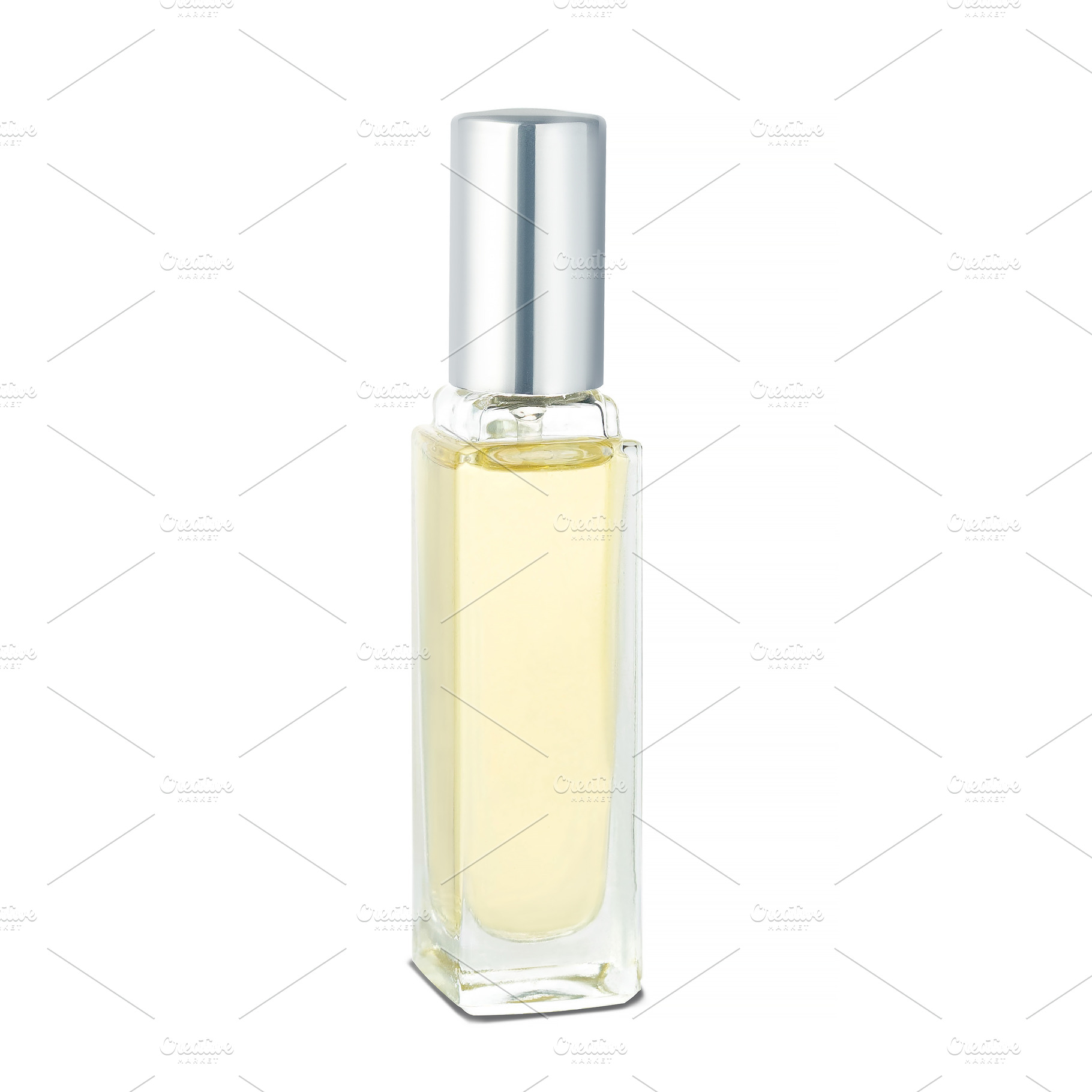 Clear Glass Perfume Roller Bottle with Yellow Liquid, a Photo by vimart