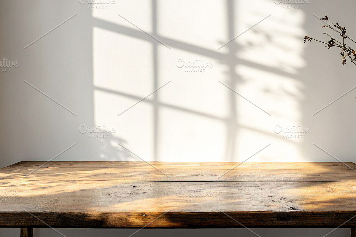 Empty wooden table presentation, a Background Graphic by VetalStock (Photo 1 of 3)