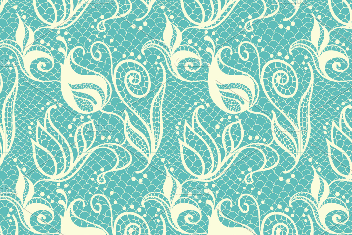 8 seamless lacy patterns preview 5