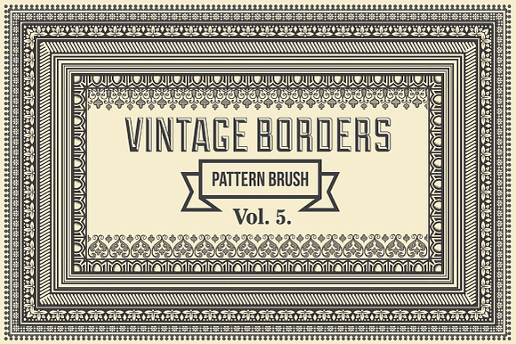 Vintage Borders Pattern Brushes 5 preview 6