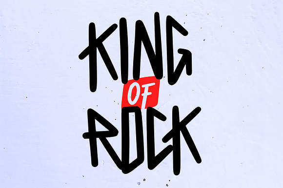 King Of Rock Heavy Metal Font