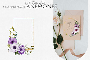 Anemones Watercolor Collection