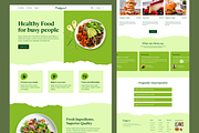 Organic Food Landing page, a Landing Page Template by UiDex (Thumbnail 2 of 4)