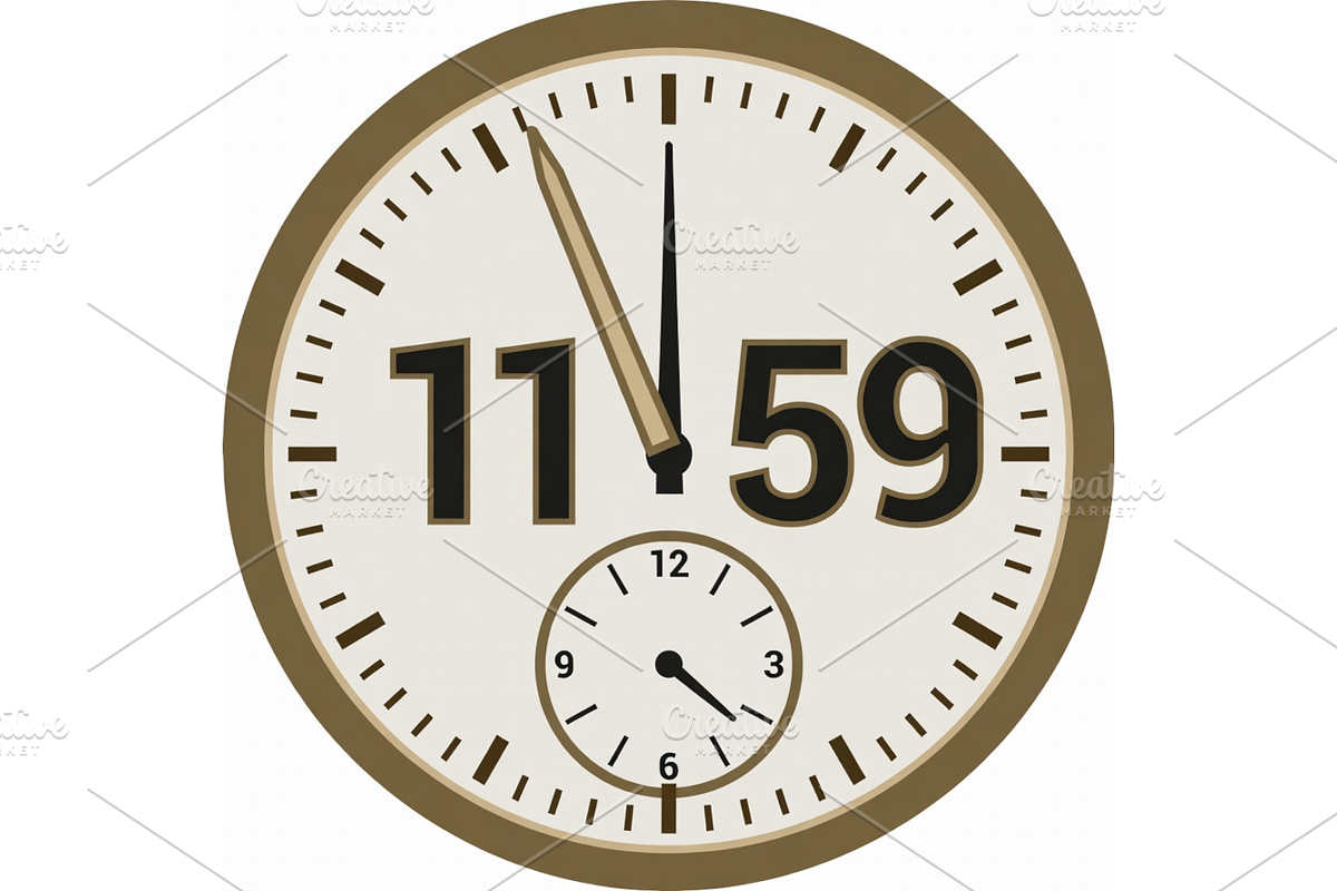 Countdown Clock Clipart, a Seasonal Illustration by Creative design (Photo 4 of 7)