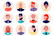 Cartoon People Avatars, an Emoji Icon by alexdndz (Thumbnail 2 of 13)