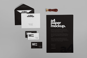 6 Stationery Design Mockups