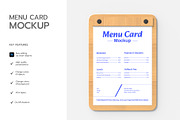 Food Menu Card Mockup Design, a Product Mockup by graphypix (Thumbnail 2 of 4)