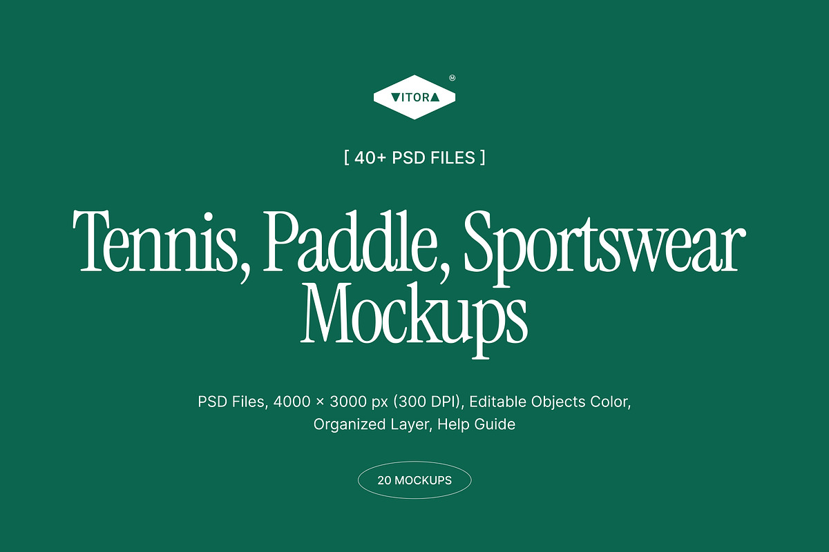 Tennis, Pickleball, Sports Mockups, a Mockup by Vitora Mockup (Photo 4 of 28)