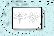 Dots and lines Procreate brushes, a Graphic by Olga Brinza (Thumbnail 3 of 6)