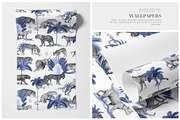 Indigo Safari Luxury Print Designs, a Pattern Graphic by TSTUDIO (Thumbnail 7 of 11)
