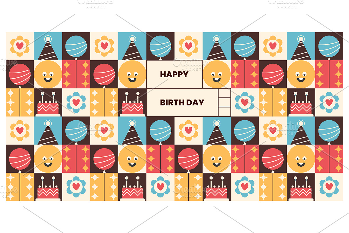 Background for a birthday party., a Decorative Illustration by Creative Backgrounds