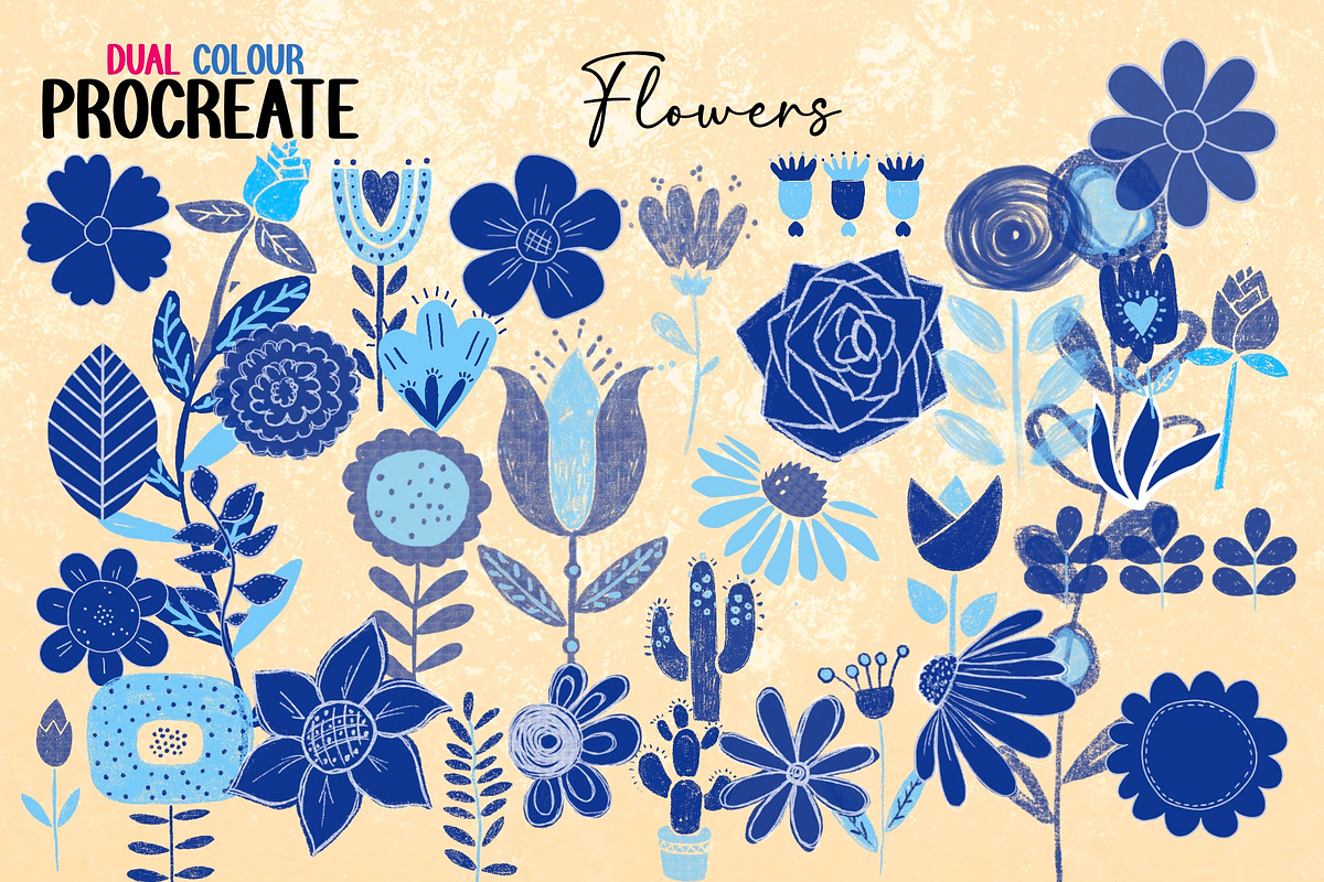 Procreate Dual Colour Bushes, a Brush Add-On by Soaring Bird Designs (Photo 2 of 10)