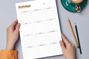 Canva Birthday Planner, a Stationery Template by DesignDevisers (Thumbnail 3 of 9)