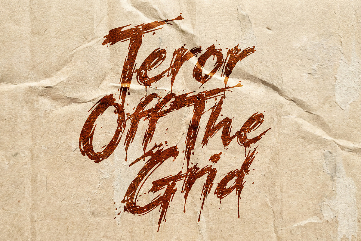 Huntwakes Midnight Slash Grunge font, a Handwritten Font by HypeWorksCo (Photo 3 of 15)