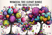 Whimsical Tree Clipart PNG, an Illustration by Dream Creation (Thumbnail 1 of 7)